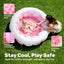 Piscina inflable redonda para niños 36x11" suave rosa