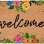 Felpudo bienvenida con rosas 24x36pulg
