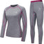 Conjunto ropa interior térmica mujer invierno transpirable