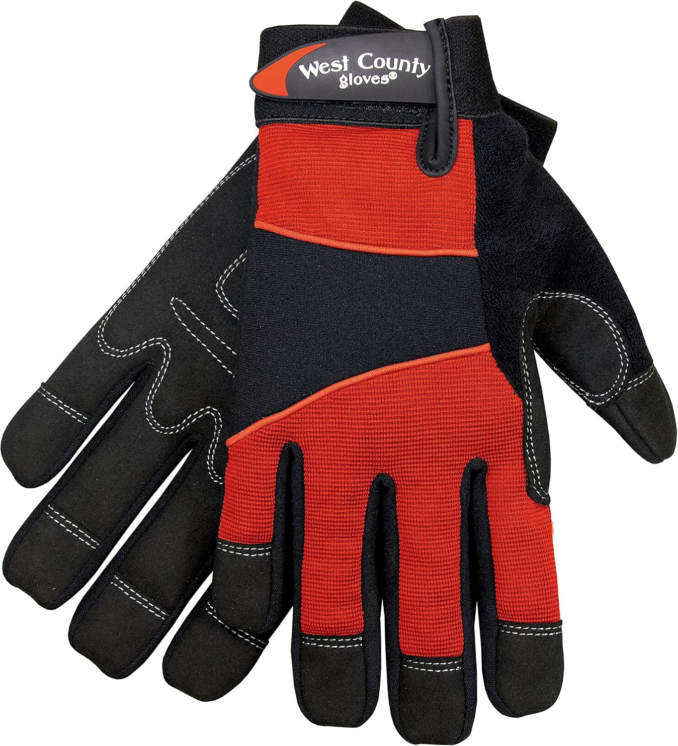 Guantes trabajo elastano ajustable talla M color ladrillo
