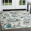 Alfombra Boho Odesa Ikat Marfil/Azul 7'9x10'2