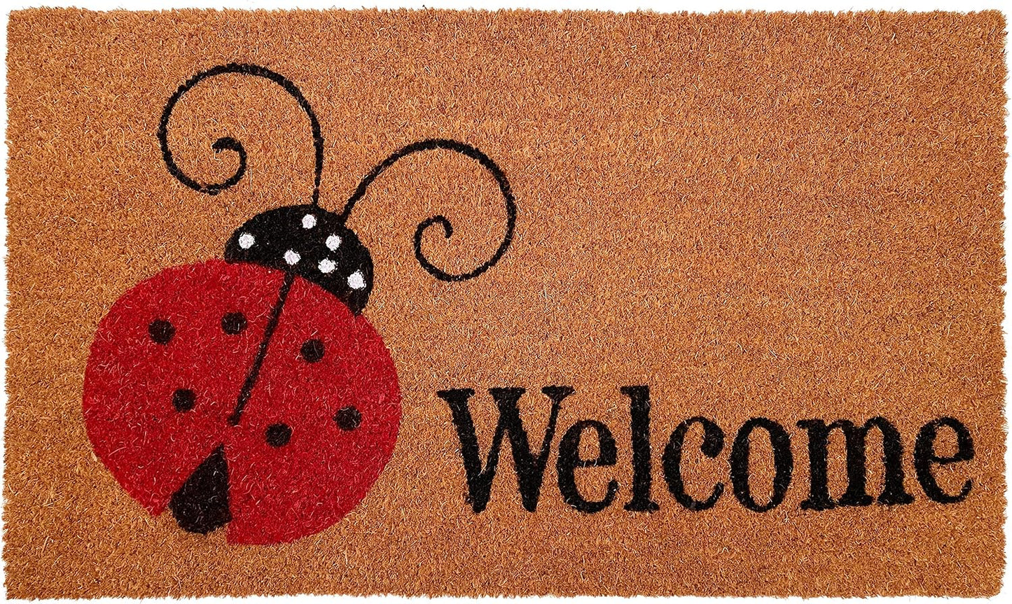 Felpudo bienvenida mariquita 24x36" multicolor