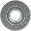 Rueda alambre prensado 6pulg acero 0.014pulg eje 2pulg