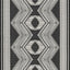 Alfombra exterior geométrica tribal 4x6ft resistente