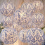 12 Faroles Chinoiserie 10pulg Azul Blanco Colgantes