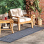 Tapete Camryn azul marino 2x8ft resistente alto tráfico