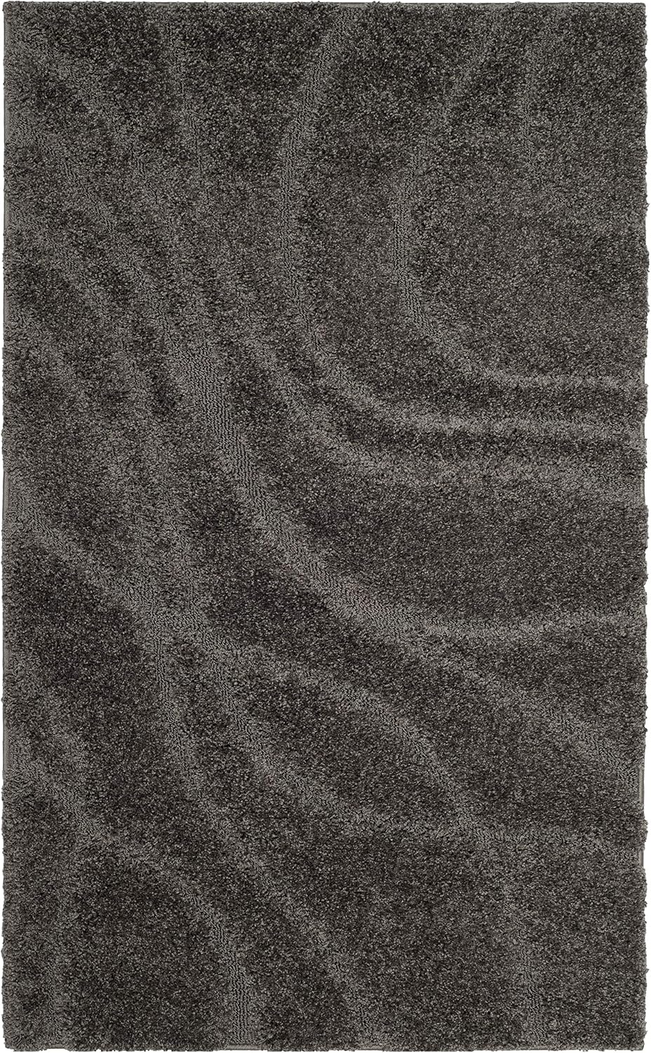 Alfombra pasillo 2'3x4' gris sin desprendimiento 1.2"