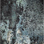 Alfombra moderna abstracta 4x6ft azul/multicolor