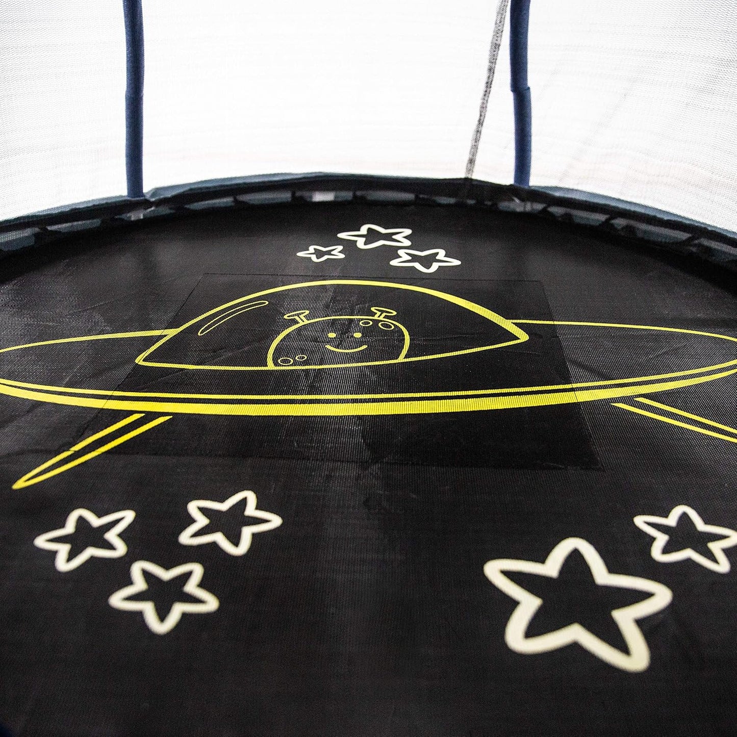 Mini trampolín con red de seguridad