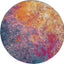 Alfombra redonda Passion Sunburst 5ft3" moderna abstracta