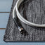 Alfombra lavable exterior 9x12ft negro gris no pelusa