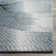 Alfombra área 6'7"x9' gris y verde moderna no pelusa