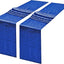 2 Pack Camino Mesa Lentejuelas Azul Real Brillante