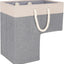 Cesta almacenamiento escalera lino 16x10x16" color crema