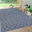 Alfombra marroquí enrejada 5x8ft azul marino/gris claro