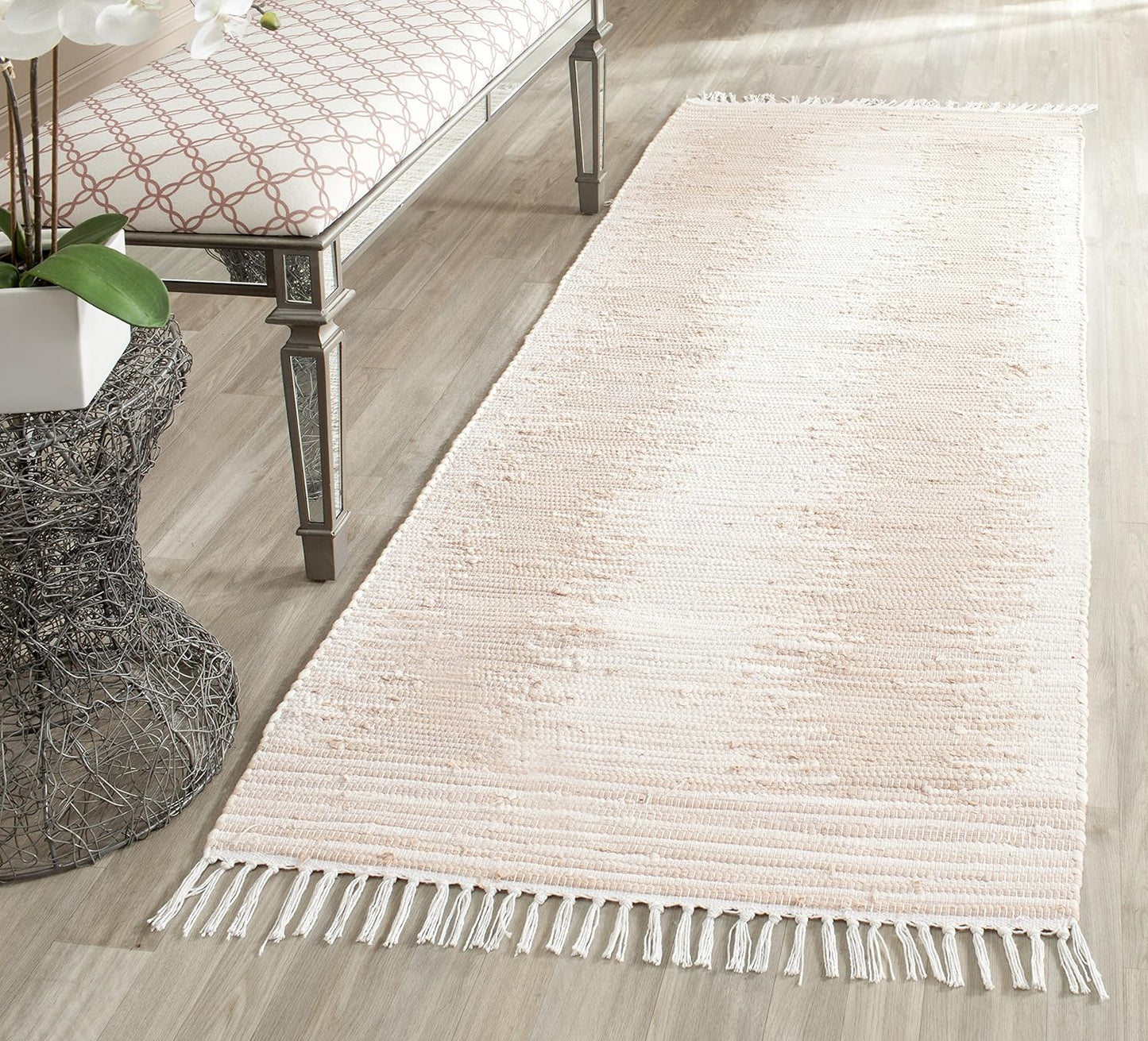 Alfombra algodón tejida a mano Montauk Beige