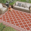 Alfombra exterior 8x10" impermeable plegable reversible
