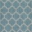 Alfombra área Outdoor Trellis 4x6ft Rectangular Azul/Gris