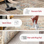 Alfombra tradicional con flecos 9x12ft color beige