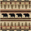 Alfombra lodge 5x7ft 3x7pulg multicolor