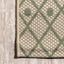 Tapete marroquí bohemio 2x10ft beige/verde para patio