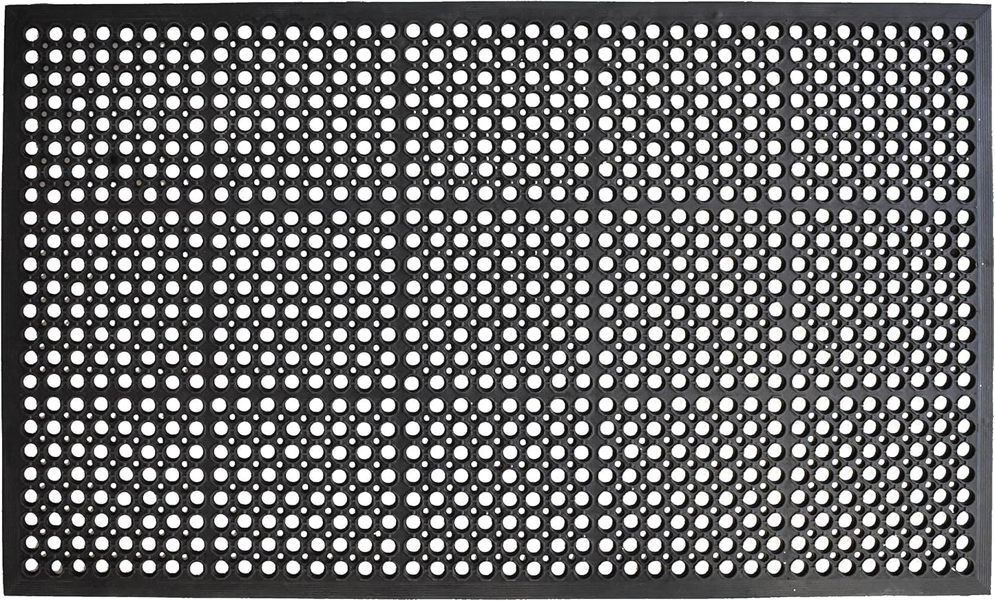Felpudo goma True Step 3x5ft con círculo abierto