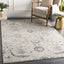 Alfombra 4x6ft para sala dormitorio cocina color carbón