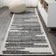 Alfombra pasillo berber rayas crema/negro 2x8ft