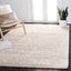 Alfombra sala 5'3x7'6 marfil beige moderna 2pulg