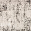 Alfombra decorativa plateado grafito 7x11ft x 10x6ft