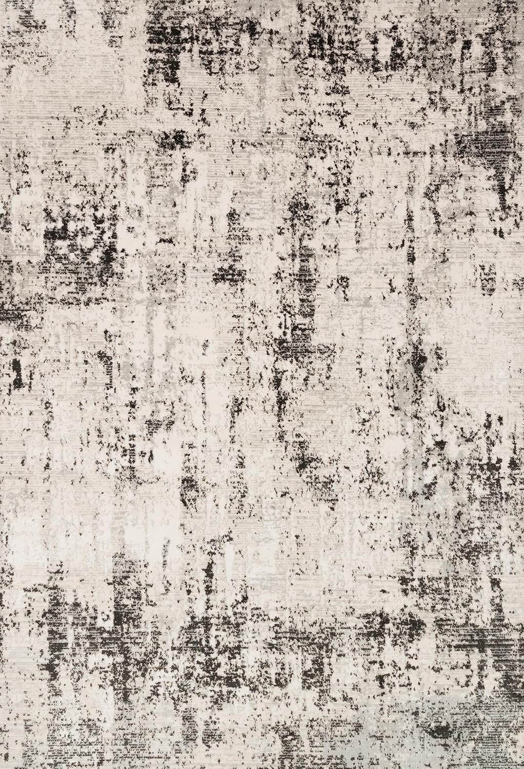 Alfombra decorativa plateado grafito 7x11ft x 10x6ft