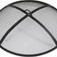 Pantalla malla acero resistente fogata 40pulg con asa