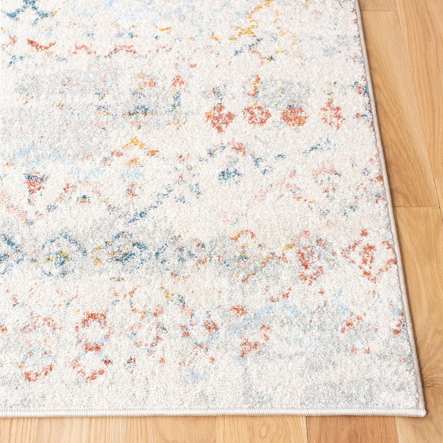 Tapete Tulum 2x9ft diseño marroquí bohemio envejecido