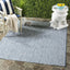 Alfombra lavable exterior 4x5ft7" azul gris