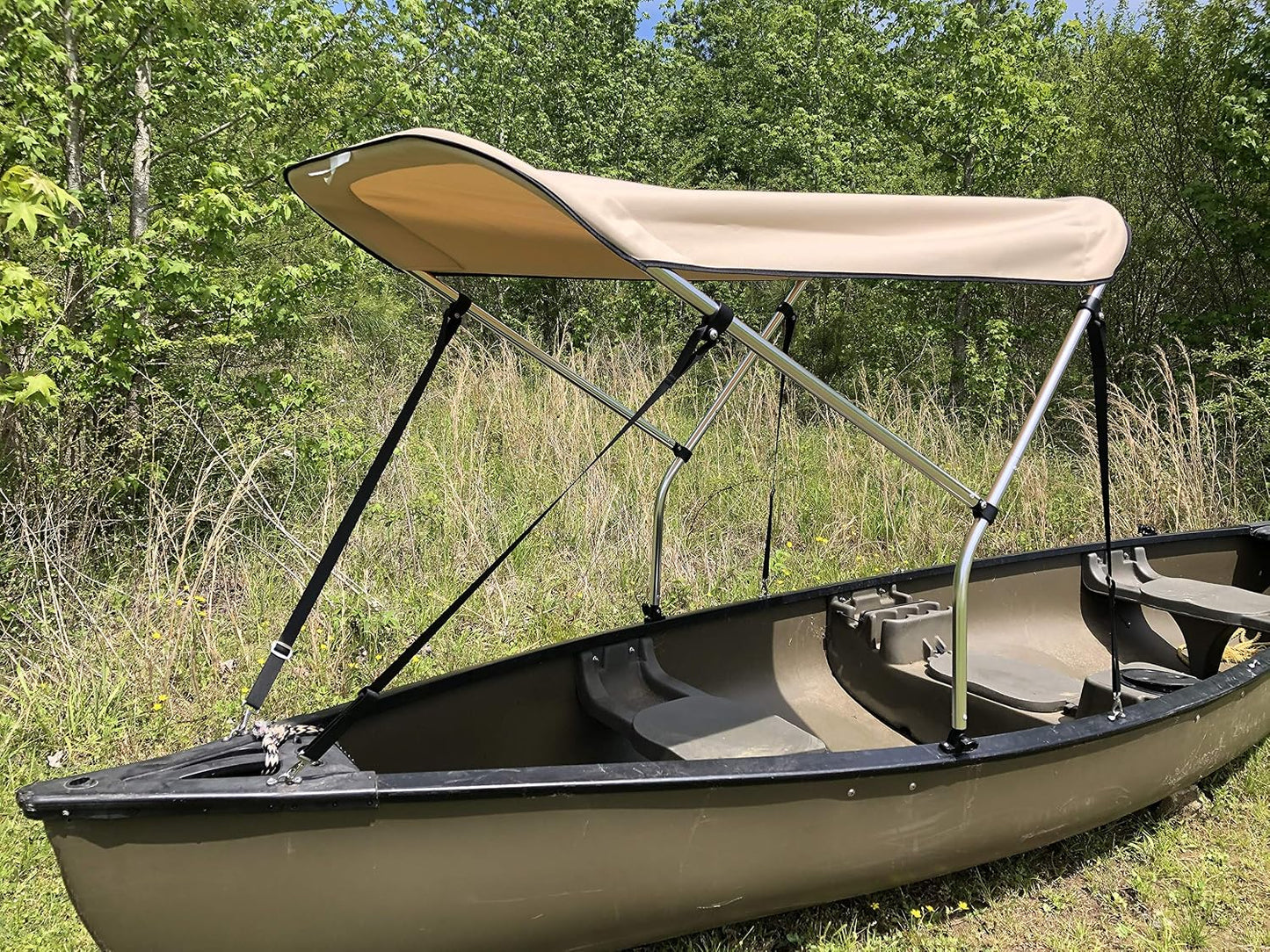 Parasol canoa/kayak beige 3x6pulg