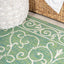 Alfombra redonda vintage filigrana 5ft para patio exterior