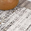 Alfombra pasillo 2x8ft color marfil/negro sala dormitorio