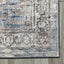 Alfombras felpilla antiderrap vintage pelo bajo beige-azul