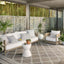 Alfombra decorativa 2'2" x 3'9" color natural/marfil
