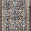 Alfombra tradicional oriental 4x6ft color azul rey/marfil