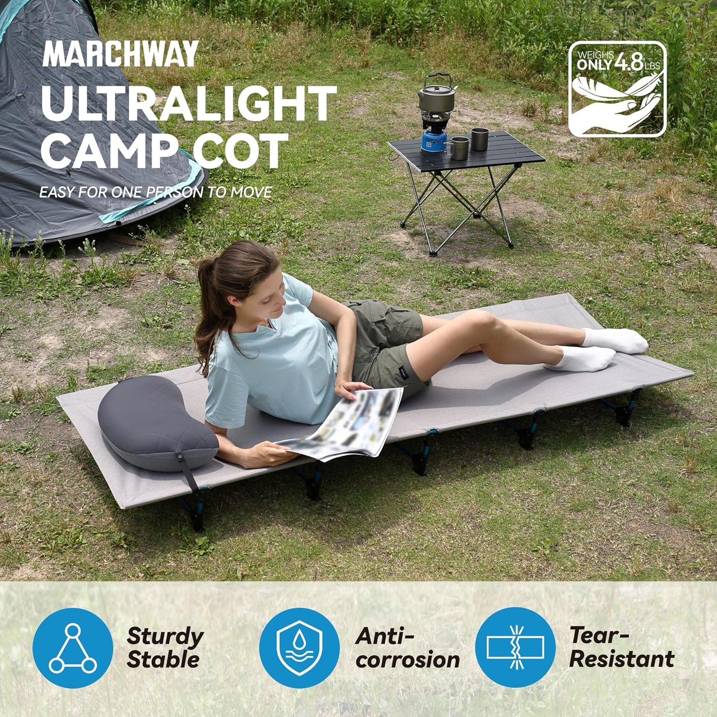Cama campamento ultraligera plegable viajes al aire libre