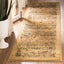 Alfombra pasillo 2'3"x6' beige multicolor diseño tradicional