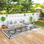 Alfombra exterior impermeable 9x18ft reversible paja
