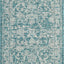 Alfombra exterior lavable Courtyard 2.7x5pies Turquesa