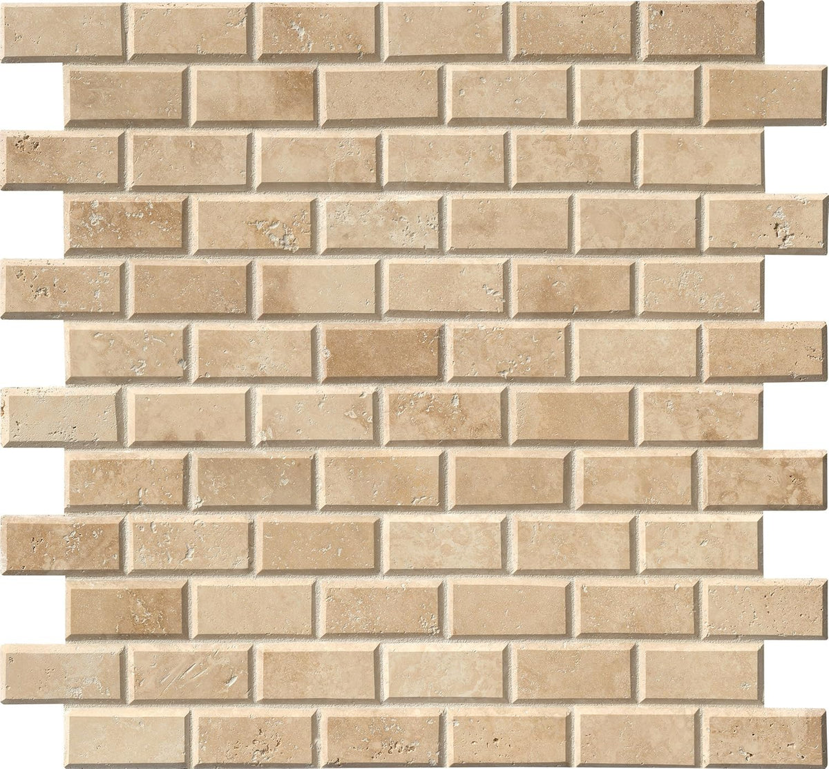 Azulejo biselado metro marfil para cocina y baño