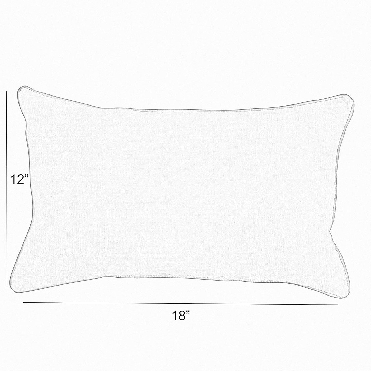 2 Pzas Almohadas Lumbares 18x12" Astoria Sunset Stripe