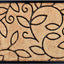 Felpudo hojas vid 24x36pulg natural/negro
