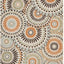 Alfombra lavable veranda 9x12ft crema y chocolate