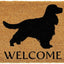 Felpudo Spaniel-Cocker 24x36pulg marrón/negro