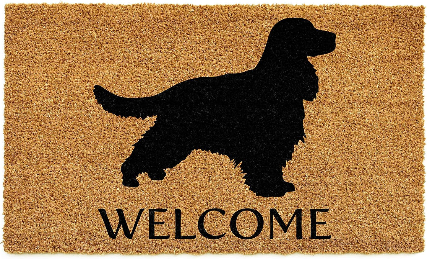Felpudo Spaniel-Cocker 24x36pulg marrón/negro